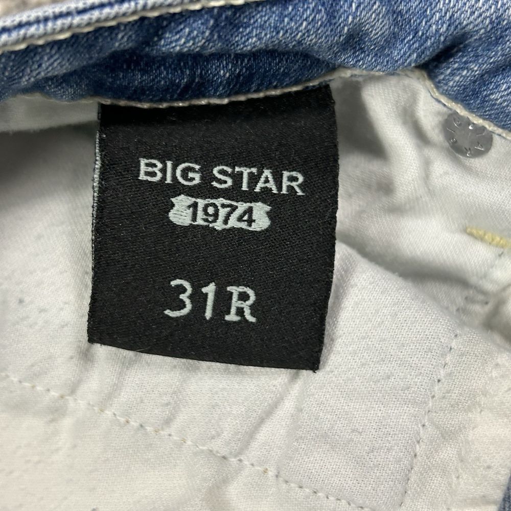 Big Star‎ Kate Mid Rise Straight Jeans Womens 31R Denim Embroidered Pockets - Picture 7 of 10